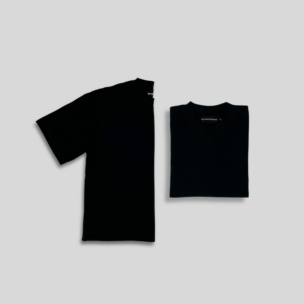 Basic Cropped Shirt - Black
