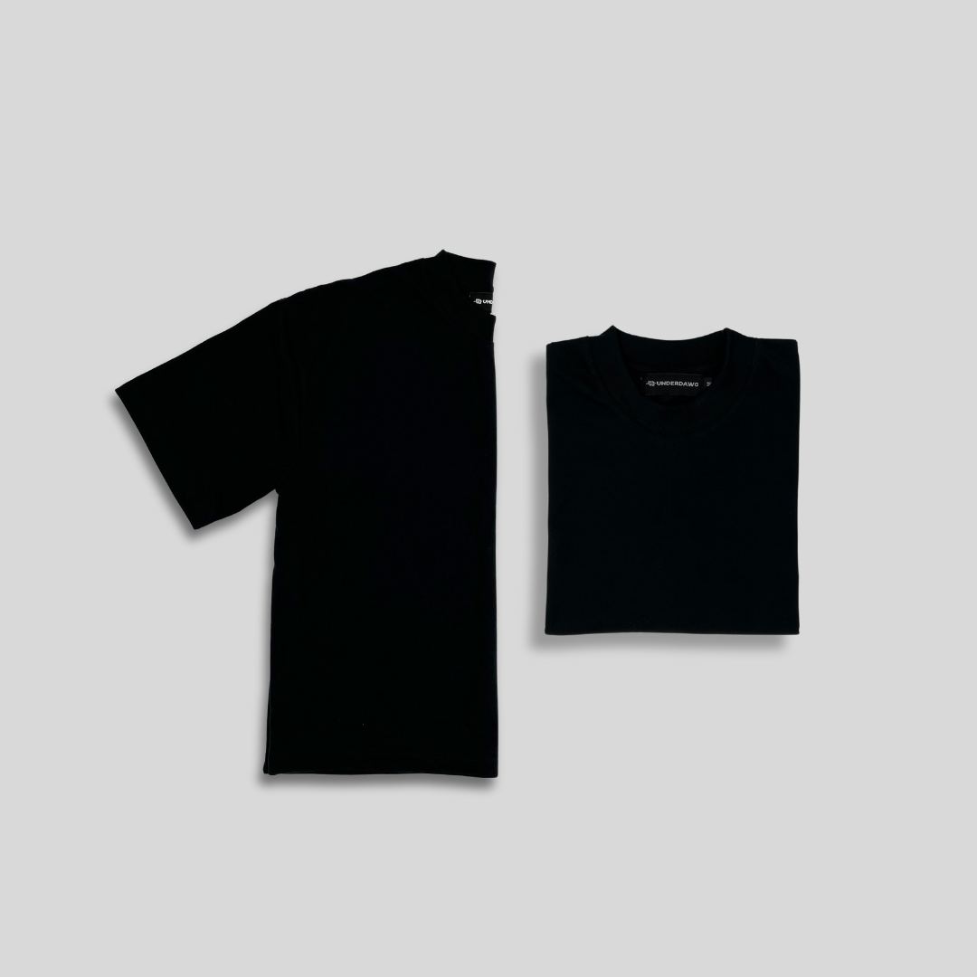 Basic Cropped Shirt - Black