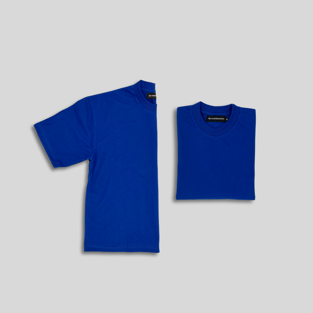 Basic Cropped Shirt - Royal Blue