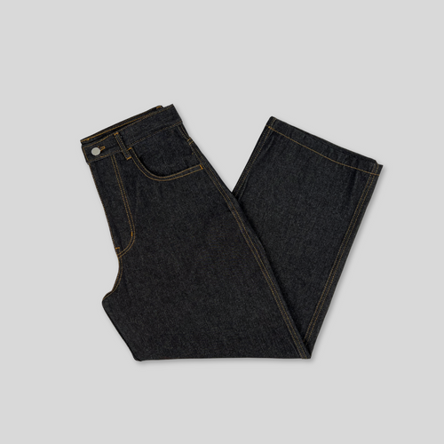 Baggy Denim Pants - Black