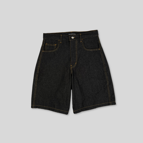 Baggy Denim Jorts - Black
