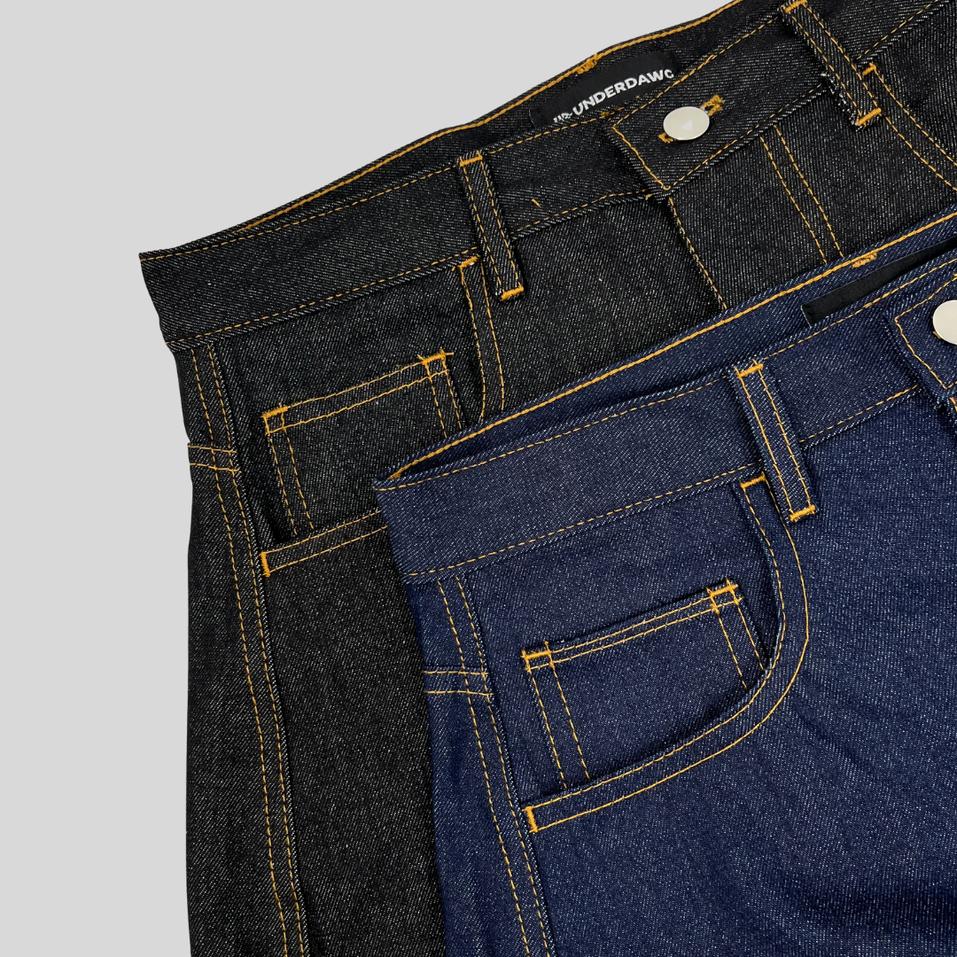Baggy Denim Pants - Black