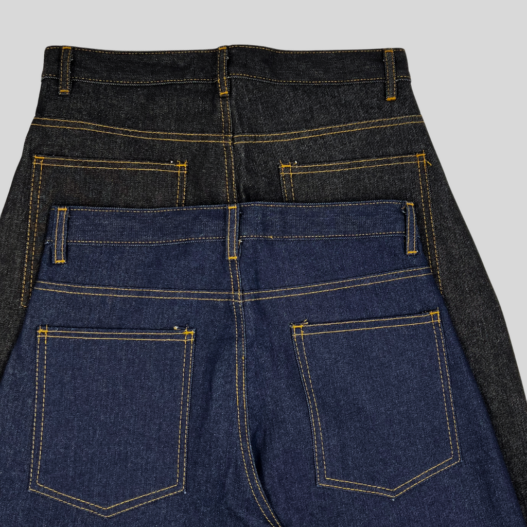 Baggy Denim Pants - Black
