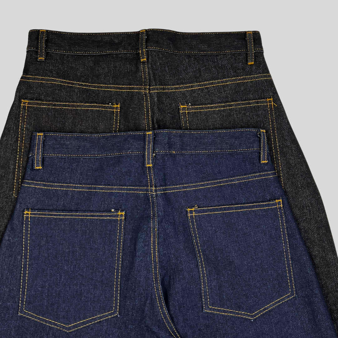 Baggy Denim Pants - Black