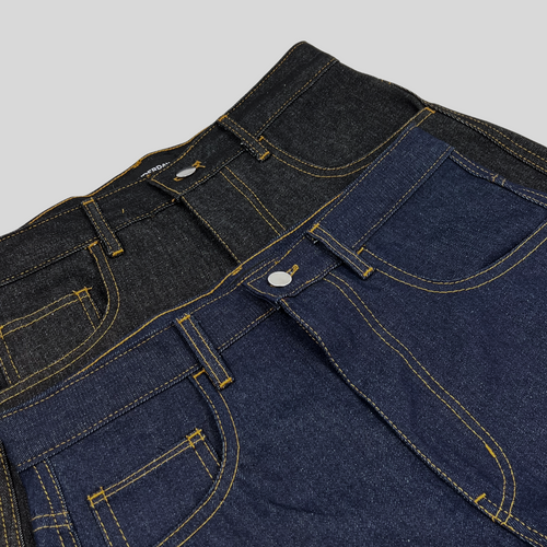 Baggy Denim Jorts - Blue