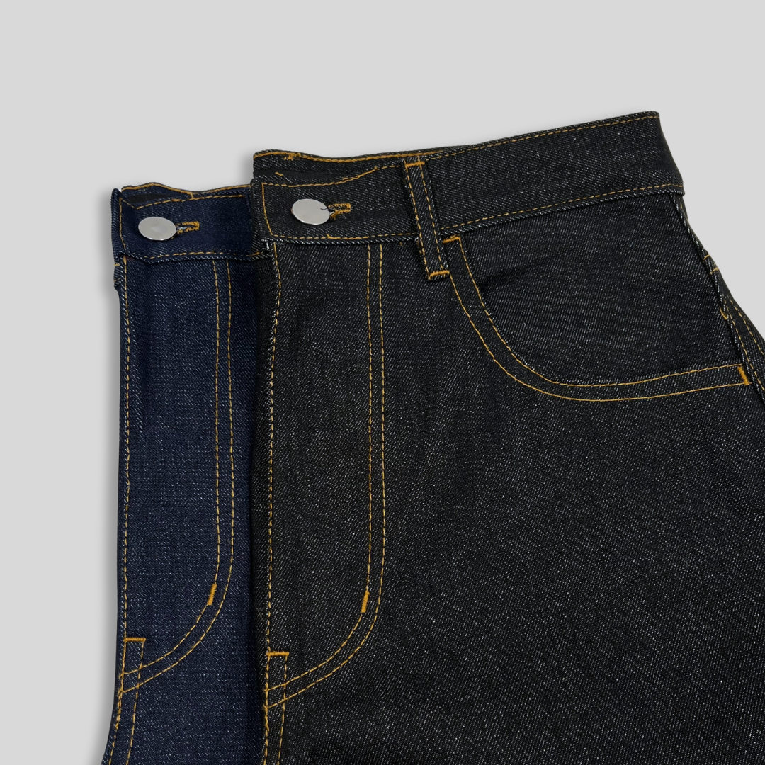 Baggy Denim Pants - Black