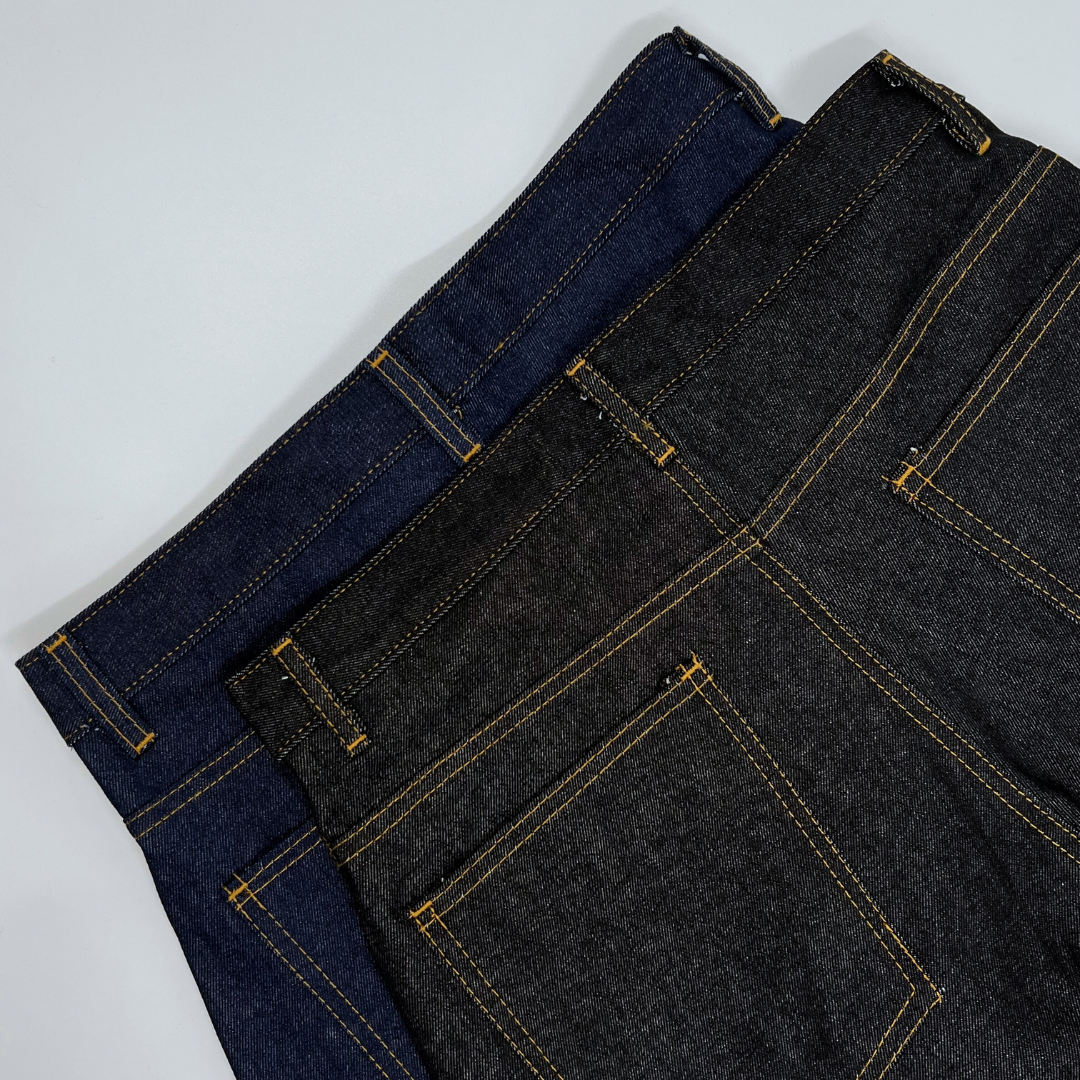 Baggy Denim Pants - Black